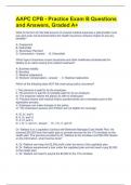 AAPC CPB - Practice Exam B Questions and Answers, Graded A+