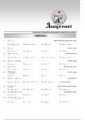 INDEFINITE INTEGRAL JEE ASSIGNMENT