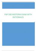 FNP 590 MIDTERM EXAM WITH RATIONALES