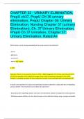 CHAPTER 32 - URINARY ELIMINATION, PrepU ch37, PrepU CH 36 urinary elimination, PrepU Chapter 36: Urinary Elimination, Nursing Chapter 37 (urinary Elimination), Ch. 37 Urinary Elimination, PrepU Ch 37 Urination, Chapter 37: Urinary Elimination. Rated A+