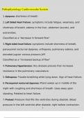 Pathophysiology Cardiovascular System 2023