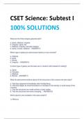 CSET Social Science 100% SOLUTIONS