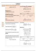 Cheat Sheet for Edexcel IAL P4