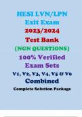 HESI LVN/LPN Exit Exam 2024/2025 Test Bank with NGN QUESTIONS