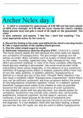 Archer Nclex questions with 100% correct answers