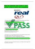 HESI RN COMPASS EXIT EXAM V1 & V2 NGN 2023 -2024 LATEST UPDATED QUESTION & 100% CORRECT ANSWERS A+ GRADE