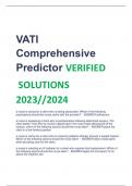 VATI  Comprehensive  Predictor VERIFIED SOLUTIONS  2023//2024