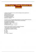 MIS Chapter 1 Exam Questions And Answers