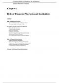 Financial Markets & Institutions 13th Edition By Jeff Madura (Solution Manual)