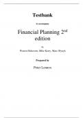 Financial Planning 2nd Edition By Warren McKeown, Mike Kerry, Marc Olynyk (Test Bank)