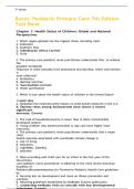 Burns' Pediatric Primary Care 7th Edition Test Bank- Questions and correct answers-All chapters