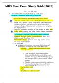  NURSING 2502 //MD3 Final Exam Study Guide[3022].