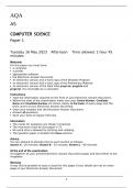 AQA AS COMPUTER SCIENCE RATING Paper 1   May 2023