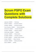 Bundle For PSPO 1 Exam Questions with Complete Solutions