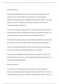 Week 10 Executive Summary Exercise 1 (10 points) The purpose of this exercise is to create a 1 – 2 page summary of your business plan or strategic growth assessment plan. If you use a word processor or database to complete this exercise copy and paste it 