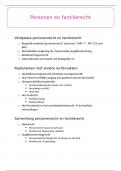 Samenvatting Personen & Familierecht