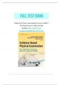  Test Bank For Evidence-Based Physical Examination Best Practices for Health & Well-Being Assessment 1st Edition by Kate Gawlik