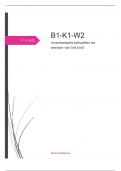 B1-K1-W2, inventariseert behoeften en wensen van het kind