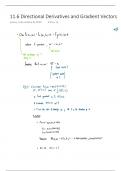 Directional Derivatives and Gradient Vectors Notes 