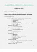 Exam 3 Study Guide - NUR 2459 / NUR2459 (Latest 2023 / 2024): Mental And Behavioral Health Nursing - Rasmussen