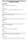 Complete Test Bank Advanced Lifespan Odyssey for Counseling Professionals 1st Edition Erford  Questions & Answers with rationales (Chapter 1-18)