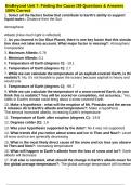 BioBeyond Unit 7: Finding the Cause /39 Questions & Answers 100% Correct & BioBeyond Unit 4: Rise of the Animals: Nilpena, Australia Over 500 million | With 100% Correct Answers Updated & Verified.