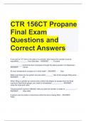 Bundle For CTR 2023 EXAM Questions and Answers All Correct