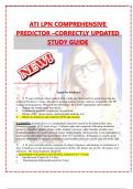 NURSING>ATI LPN COMPREHENSIVE PREDICTOR –CORRECTLY UPDATED STUDY GUIDE 2023-2024