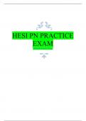 HESI PN PRACTICE EXAM