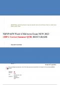 NRNP 6670 Week 6 Mid-term Exam NEW 2023 (100% Correct Summer QTR) BEST GRADE