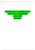  NUR 2063 Exam 2 / NUR2063 Exam 2 Essentials of Pathophysiology  (Latest 2023)  Rasmussen