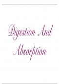 DIGESTION & ABSORPTION BEST NOTES FOR YOUR NEET PREPRATION 