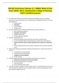 Chamberlain College of Nursing NR 602 Final Exam ( 2 Versions ) / NR602 Final Exam (Latest-2024): (100 % Verified answers)