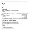 AQA AS	 ECONOMICS Paper 2 The National Economy in a Global Context RATING  May 2023	