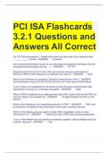 PCI ISA Flashcards 3.2.1 Questions and Answers All Correct 