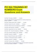 Bundle For PCI ISA Exam Questions and Answers All Correct