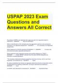 USPAP 2023 Exam Questions and Answers All Correct 