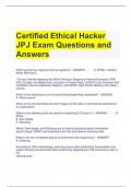 Certified Ethical Hacker JPJ Exam Questions and Answers 