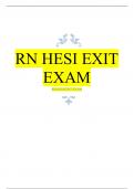 RN HESI EXIT EXAM