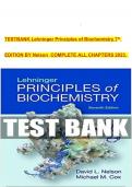 TESTBANK Lehninger Principles of Biochemistry 7th EDITION BY Nelson COMPLETE ALL CHAPTERS 2023. 