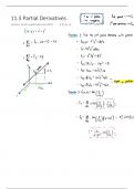 Partial Derivatives Notes