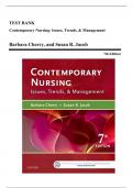 Test Bank - Contemporary Nursing-Issues, Trends, and Management, 7th edition (Cherry, 2017), Chapter 1-28 | All Chapters