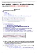 NURS 480 WEEK 2 EXAM 2023 -2024 ACCURATE SPRINGFALL SESSION GRADED A+ GUARENTEED PASS