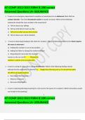 ATI COMP 2022/2023 FORM B (180 correct Answered Questions )A+ ASSURANCE