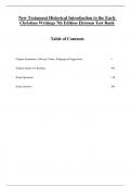 Complete Test Bank New Testament Historical Introduction to the Early Christian Writings 7th Edition Ehrman  Questions & Answers with rationales