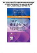 Test Bank for Lewis Medical Surgical Nursing, 12th Edition 