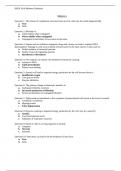 PATH 3610 Midterm Testbank - All Midterm Exam Questions and Answers