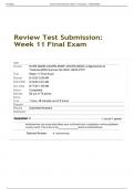 Nurs 6630 Week 11 Final Exam, Questions with Answers, Scored 62/75