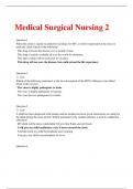 Medical Surgical Nursing 2