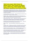 TNCC test prepA, TNCC Notes for Written Exam, TNCC Notes for Written Exam, TNCC Prep, TNCC EXAM, TNCC 8th Edition Questions and Answers 2023